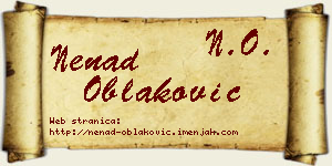 Nenad Oblaković vizit kartica